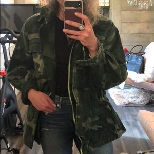 Free people camo jacket